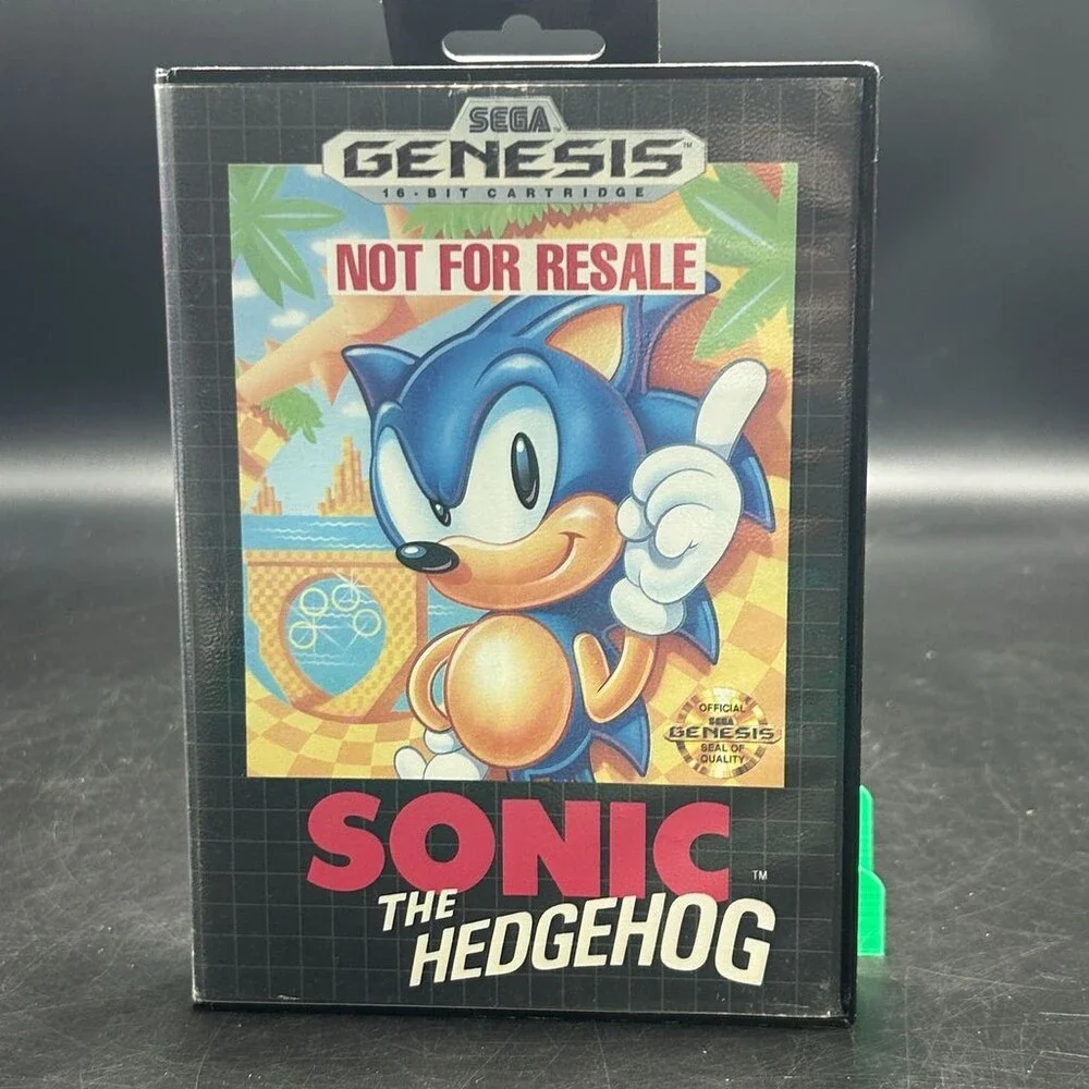 Sonic the Hedgehog NFR (Sega Genesis, 1991) 16-Bit Cartridge No Manual